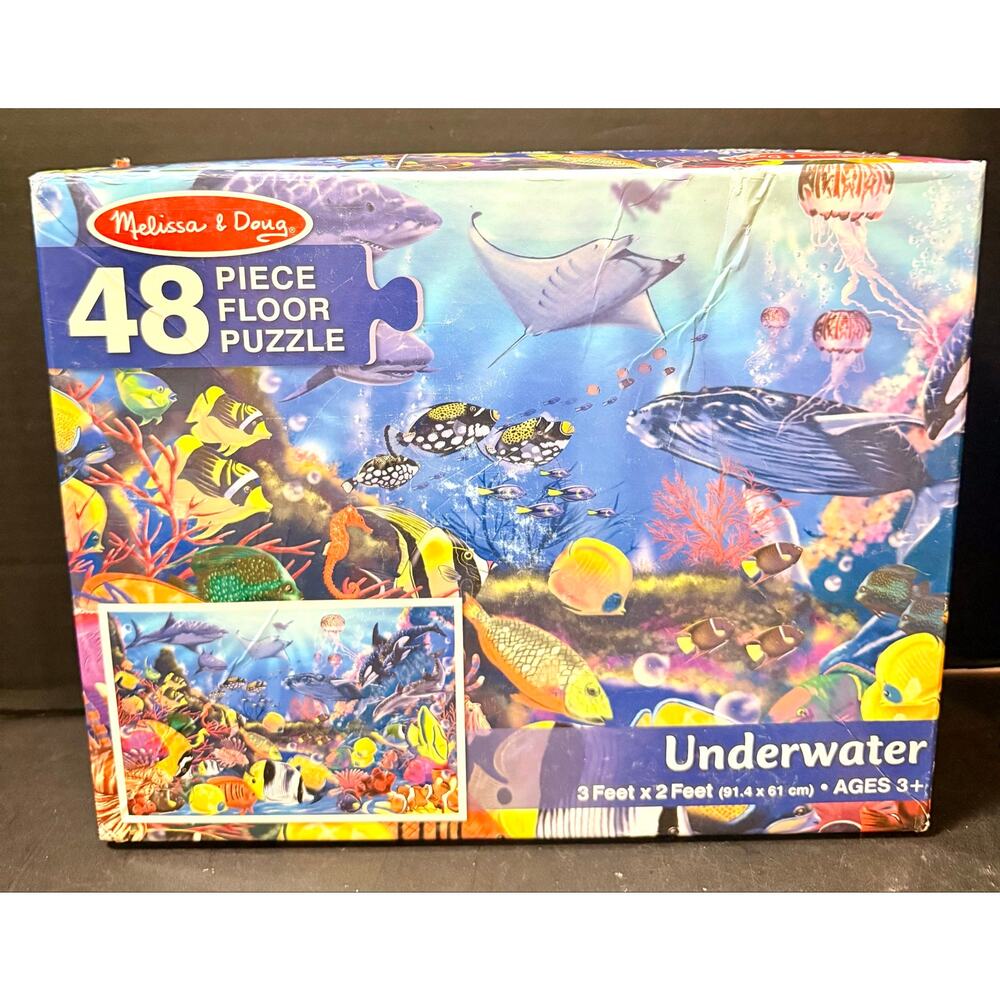 Melissa & Doug Underwater 48-piece floor puzzle.